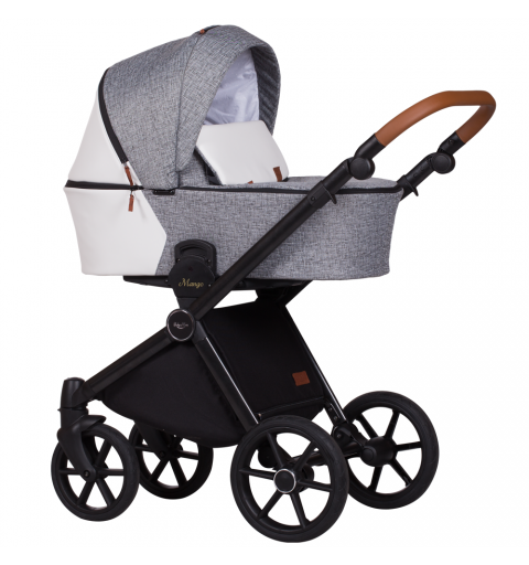 Baby Merc Mango - wózek wielofunkcyjny, zestaw 2w1 z opcją 3w1 i 4w1 | M/M196/B